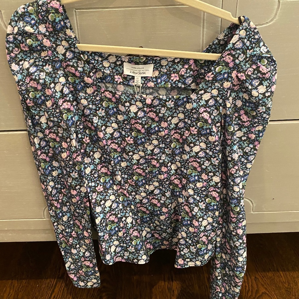 & other stories floral blouse